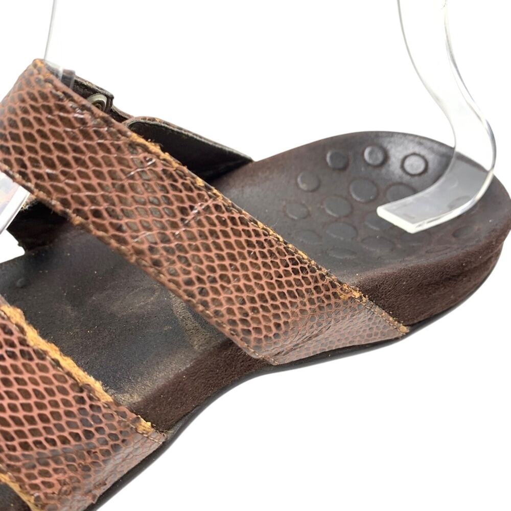 Vionic Aubrey Slip On Snake Print Slides Brown Sa… - image 8